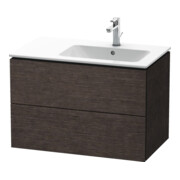 Duravit Meuble sous lavabo L-Cube 82x48,1x55 cm, 2 tiroirs, droite, chêne clair mat