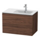 Duravit Meuble sous-lavabo L-Cube 82x48,1x55 cm, 2 tiroirs, droite, noyer foncé-1
