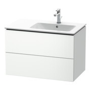 Duravit Meuble sous-lavabo L-Cube 82x48,1x55 cm, 2 tiroirs, évier à droite, blanc mat