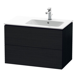 Duravit Meuble sous-lavabo L-Cube 82x48,1x55 cm, 2 tiroirs, évier à droite, blanc œuf