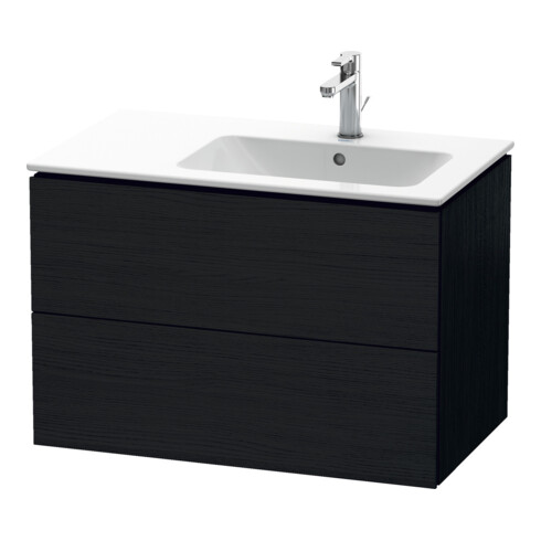 Duravit Meuble sous-lavabo L-Cube 82x48,1x55 cm, 2 tiroirs, évier à droite, blanc œuf