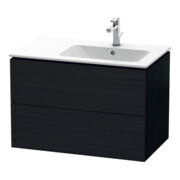 Duravit Meuble sous-lavabo L-Cube 82x48,1x55 cm, 2 tiroirs, évier à droite, blanc œuf-1