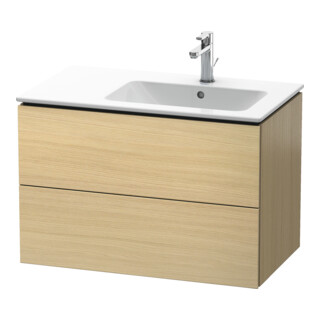 Duravit Meuble sous lavabo L-Cube 82x48,1x55 cm, 2 tiroirs, évier à droite, méd. œuf