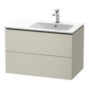 Duravit Meuble sous lavabo L-Cube 82x48,1x55 cm, 2 tiroirs, évier à droite, Tau mat
