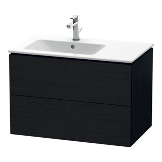 Duravit Meuble sous lavabo L-Cube 82x48,1x55 cm, 2 tiroirs, évier à gauche, blanc œuf