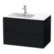 Duravit Meuble sous lavabo L-Cube 82x48,1x55 cm, 2 tiroirs, évier à gauche, blanc œuf-1