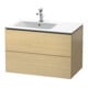 Duravit Meuble sous-lavabo L-Cube 82x48,1x55 cm, 2 tiroirs, évier gauche, méd. œuf-1