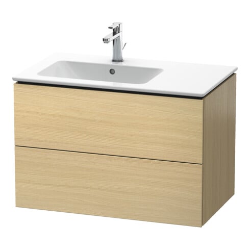Duravit Meuble sous-lavabo L-Cube 82x48,1x55 cm, 2 tiroirs, évier gauche, méd. œuf
