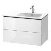 Duravit Meuble sous-lavabo L-Cube 82x48,1x55 cm, 2 tiroirs, lavabo à droite, graphite mat-2