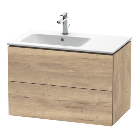 Duravit Meuble sous lavabo L-Cube 82x48,1x55 cm, 2 tiroirs, lavabo à gauche, marbre œuf