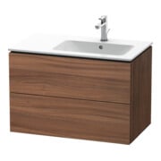 Duravit Meuble sous lavabo L-Cube 82x48,1x55 cm, 2 tiroirs, poignée droite, noyer naturel