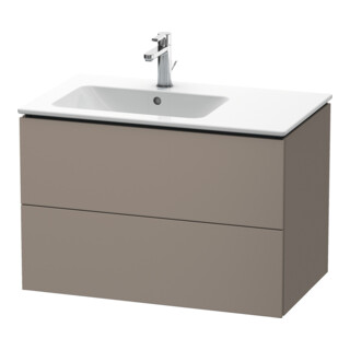 Duravit Meuble sous-lavabo L-Cube 82x48,1x55 cm, 2 tiroirs, robinet gauche, bas couleur ma