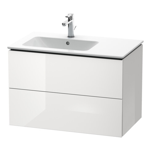 Duravit Meuble sous-lavabo L-Cube 82x48,1x55 cm, 2 tiroirs, robinet gauche, bas couleur ma
