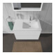 Duravit Meuble sous lavabo L-Cube 82x48,1x55cm, 2 tiroirs, évier à droite, blanc mat