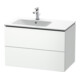 Duravit Meuble sous-lavabo L-Cube 82x48,1x55cm, 2 tiroirs, évier gauche, blanc mat-1