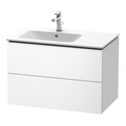 Duravit Meuble sous-lavabo L-Cube 82x48,1x55cm, 2 tiroirs, évier gauche, blanc mat