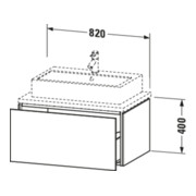 Duravit Meuble sous lavabo L-Cube 82x54,7 cm, base, avec console, 1 tiroir-2