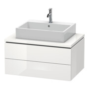 Duravit Meuble sous lavabo L-Cube 82x54,7 cm, blanc brillant, 2 tiroirs