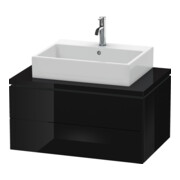 Duravit Meuble sous-lavabo L-Cube 82x54,7 cm, blanc brillant, 2 tiroirs