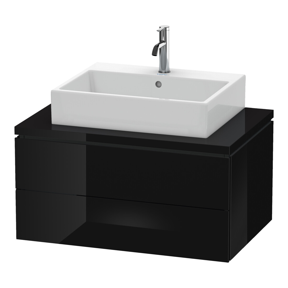Duravit Meuble sous-lavabo L-Cube 82x54,7 cm, blanc brillant, 2 tiroirs