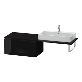 Duravit Meuble sous lavabo L-Cube 82x54,7 cm, blanc brillant, 2 tiroirs