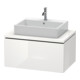 Duravit Meuble sous lavabo L-Cube 82x54,7 cm, blanc brillant, avec console, 1 tiroir-1