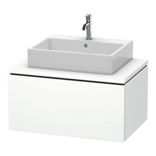 Duravit Meuble sous lavabo L-Cube 82x54,7 cm, blanc mat, avec console, 1 tiroir