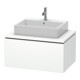 Duravit Meuble sous lavabo L-Cube 82x54,7 cm, blanc mat, avec console, 1 tiroir-1