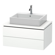 Duravit Meuble sous lavabo L-Cube 82x54,7 cm, blanc mat, f Kons, 2 tiroirs
