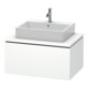 Duravit Meuble sous-lavabo L-Cube 82x54,7 cm, blanc mat, pour console, 1 tiroir-1