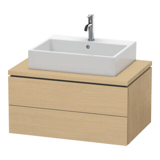 Duravit Meuble sous-lavabo L-Cube 82x54,7 cm, blanc œuf, 2 tiroirs