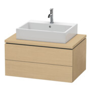 Duravit Meuble sous-lavabo L-Cube 82x54,7 cm, blanc œuf, 2 tiroirs