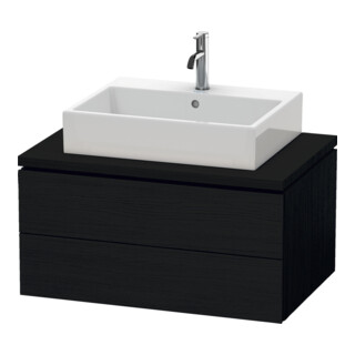 Duravit Meuble sous lavabo L-Cube 82x54,7 cm, blanc œuf, 2 tiroirs