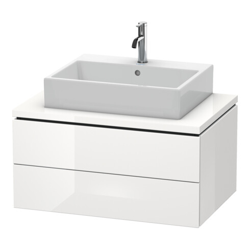 Duravit Meuble sous lavabo L-Cube 82x54,7 cm, blanc œuf, 2 tiroirs
