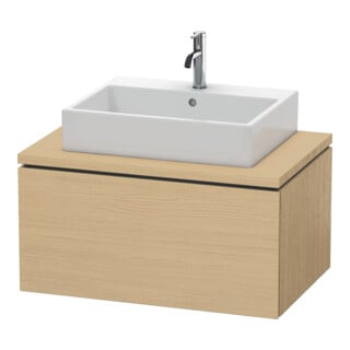 Duravit Meuble sous-lavabo L-Cube 82x54,7 cm, blanc œuf, pour console, 1 tiroir