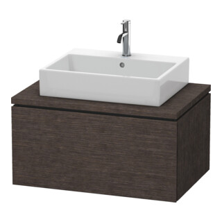 Duravit Meuble sous lavabo L-Cube 82x54,7 cm, chêne foncé, pour console, 1 tiroir
