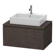 Duravit Meuble sous lavabo L-Cube 82x54,7 cm, chêne foncé, pour console, 1 tiroir
