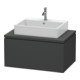 Duravit Meuble sous-lavabo L-Cube 82x54,7 cm, graph ma, avec console, 1 tiroir-1