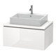 Duravit Meuble sous-lavabo L-Cube 82x54,7 cm, graph ma, avec console, 1 tiroir