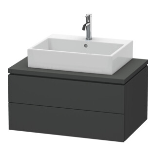 Duravit Meuble sous-lavabo L-Cube 82x54,7 cm, graphite mat, 2 tiroirs