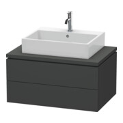 Duravit Meuble sous-lavabo L-Cube 82x54,7 cm, graphite mat, 2 tiroirs