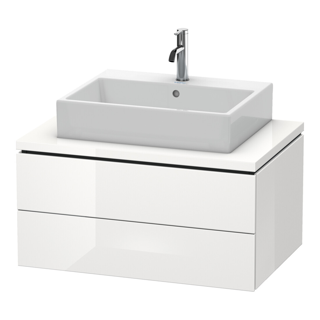 Duravit Meuble sous-lavabo L-Cube 82x54,7 cm, graphite mat, 2 tiroirs