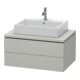 Duravit Meuble sous-lavabo L-Cube 82x54,7 cm, gris béton, 2 tiroirs, f Kons-1