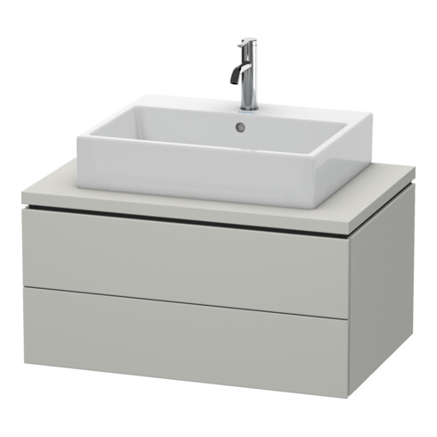 Duravit Meuble sous-lavabo L-Cube 82x54,7 cm, gris béton, 2 tiroirs, f Kons