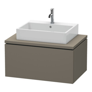 Duravit Meuble sous-lavabo L-Cube 82x54,7 cm, gris mat, pour console, 1 tiroir