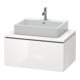 Duravit Meuble sous-lavabo L-Cube 82x54,7 cm, gris mat, pour console, 1 tiroir-5