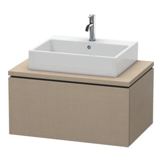 Duravit Meuble sous lavabo L-Cube 82x54,7 cm, lin, pour console, 1 tiroir