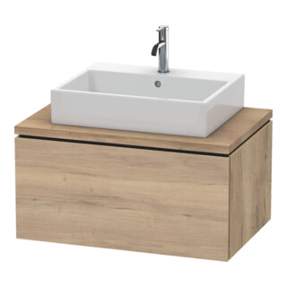 Duravit Meuble sous lavabo L-Cube 82x54,7 cm, marbre œuf, pour console, 1 tiroir