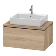 Duravit Meuble sous lavabo L-Cube 82x54,7 cm, marbre œuf, pour console, 1 tiroir