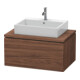 Duravit Meuble sous lavabo L-Cube 82x54,7 cm, noyer foncé, pour console, 1 tiroir-1
